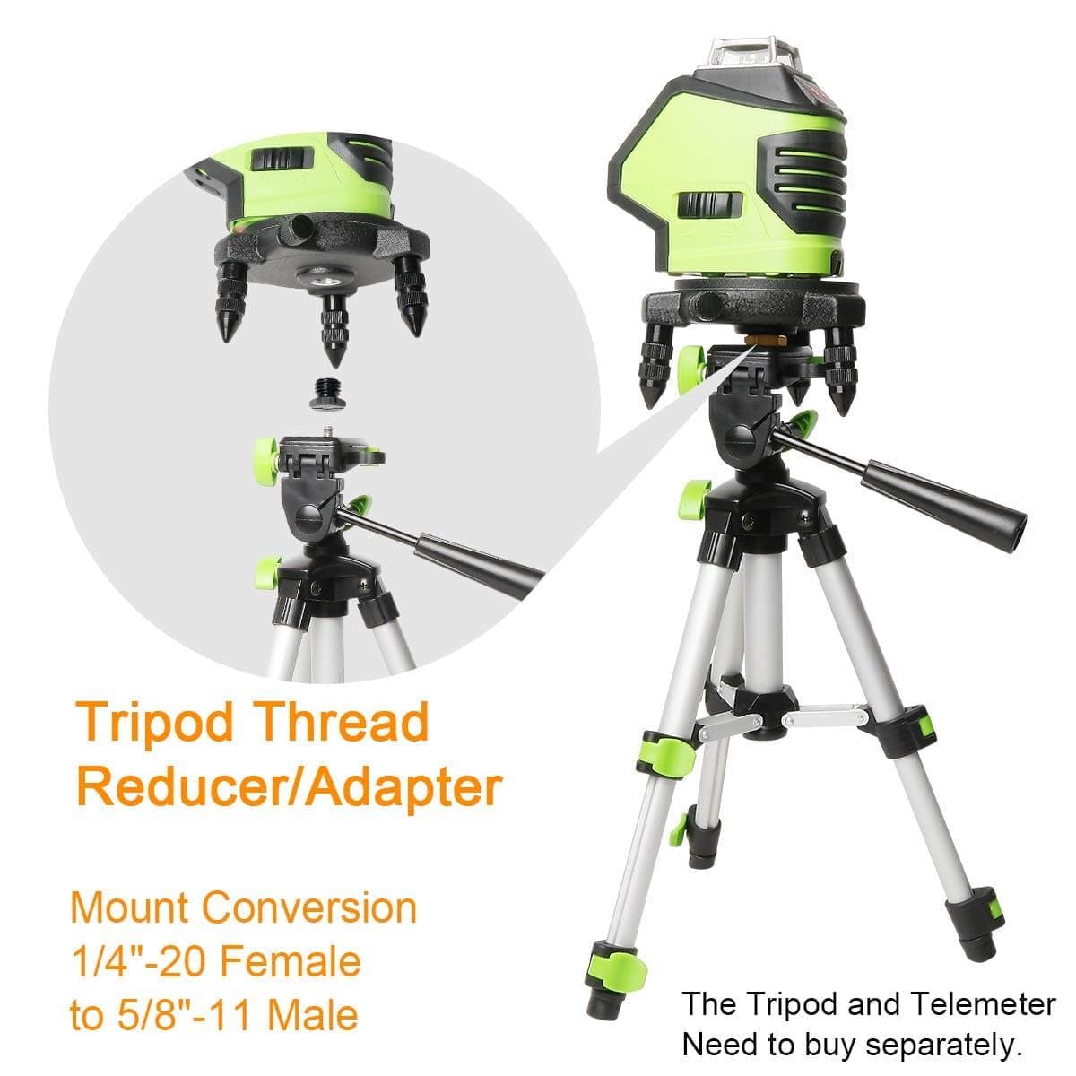 HUEPAR Thread Adapter 1/4\" Female to 5/8\" Male for Tripods - Spare Parts - Spare Parts