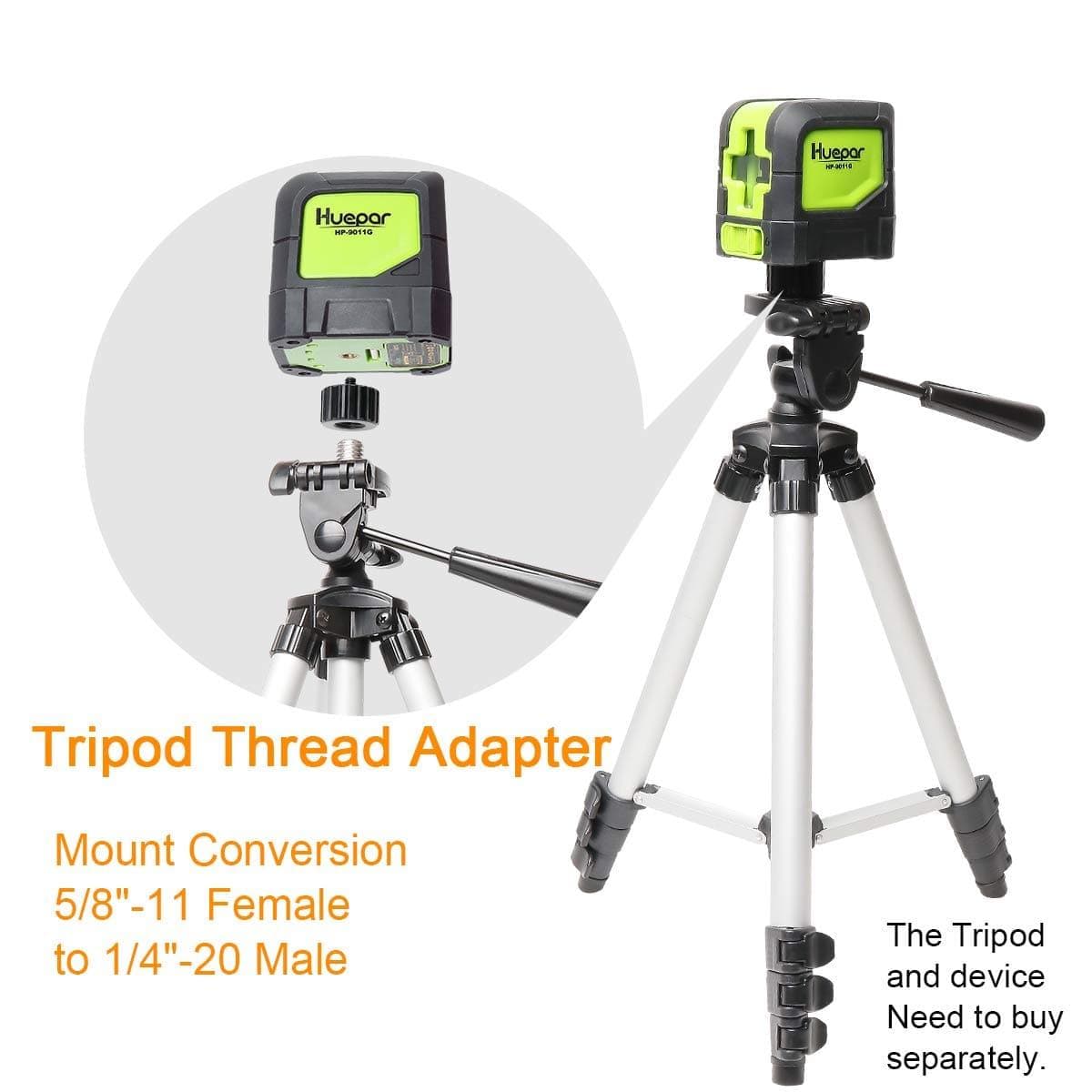 HUEPAR Thread Adapter 5/8\"-11 Female to 1/4\"-20 Male for Tripods - Spare Parts - Spare Parts